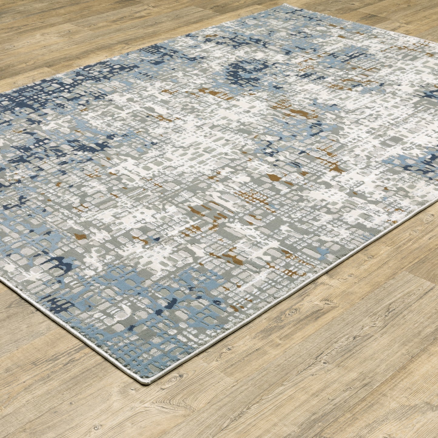 Oriental Weavers EASTON 011E3 Blue Ivory Casual Machinemade Rug