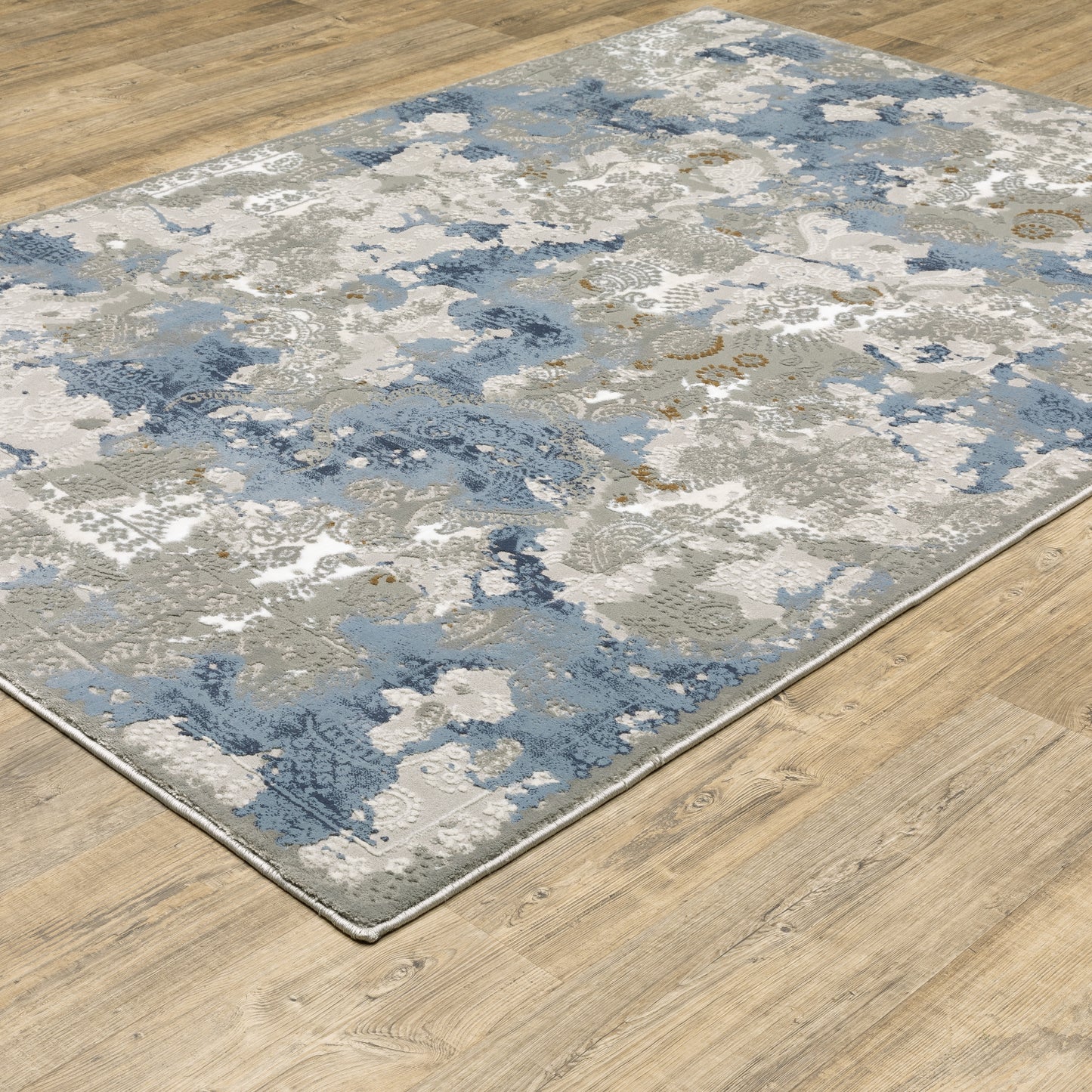 Oriental Weavers EASTON 3313Q Beige Blue Casual Machinemade Rug