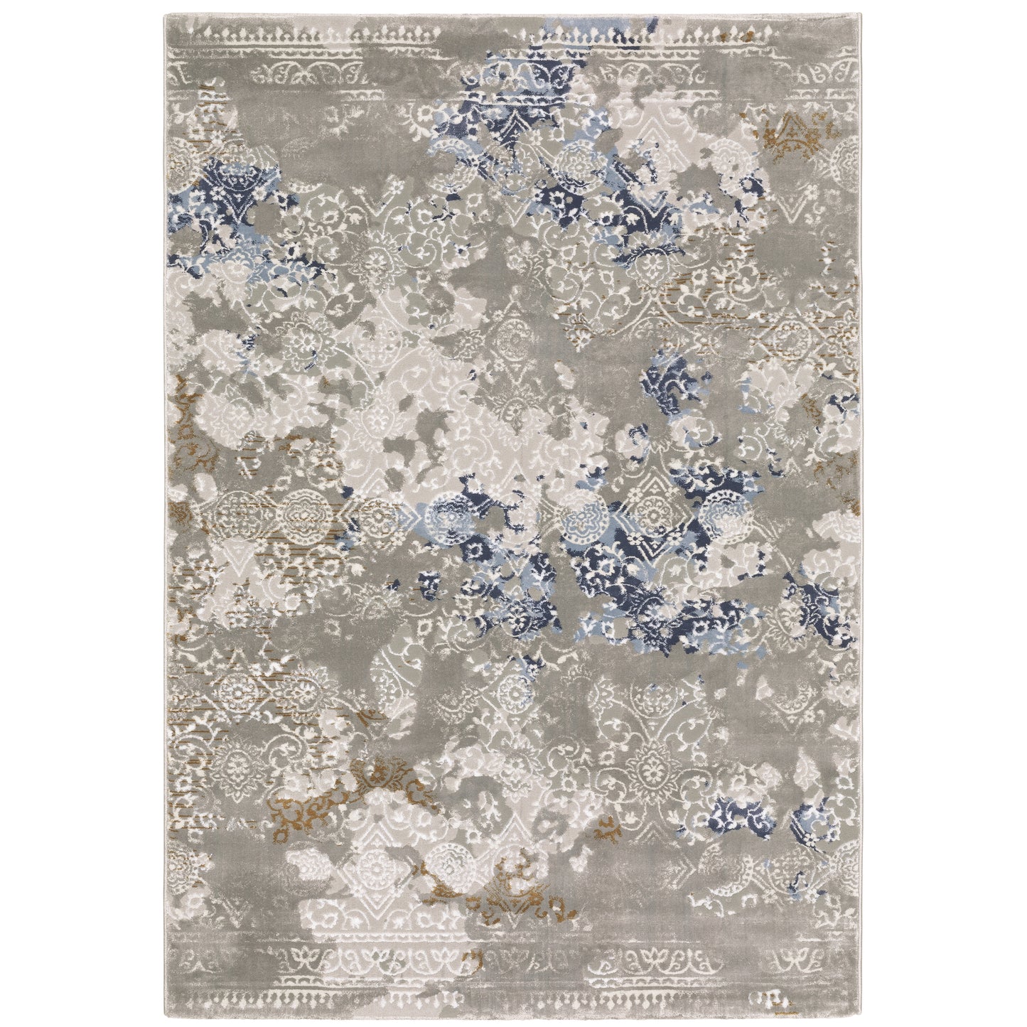 Oriental Weavers EASTON 7111F Grey Blue Casual Machinemade Rug