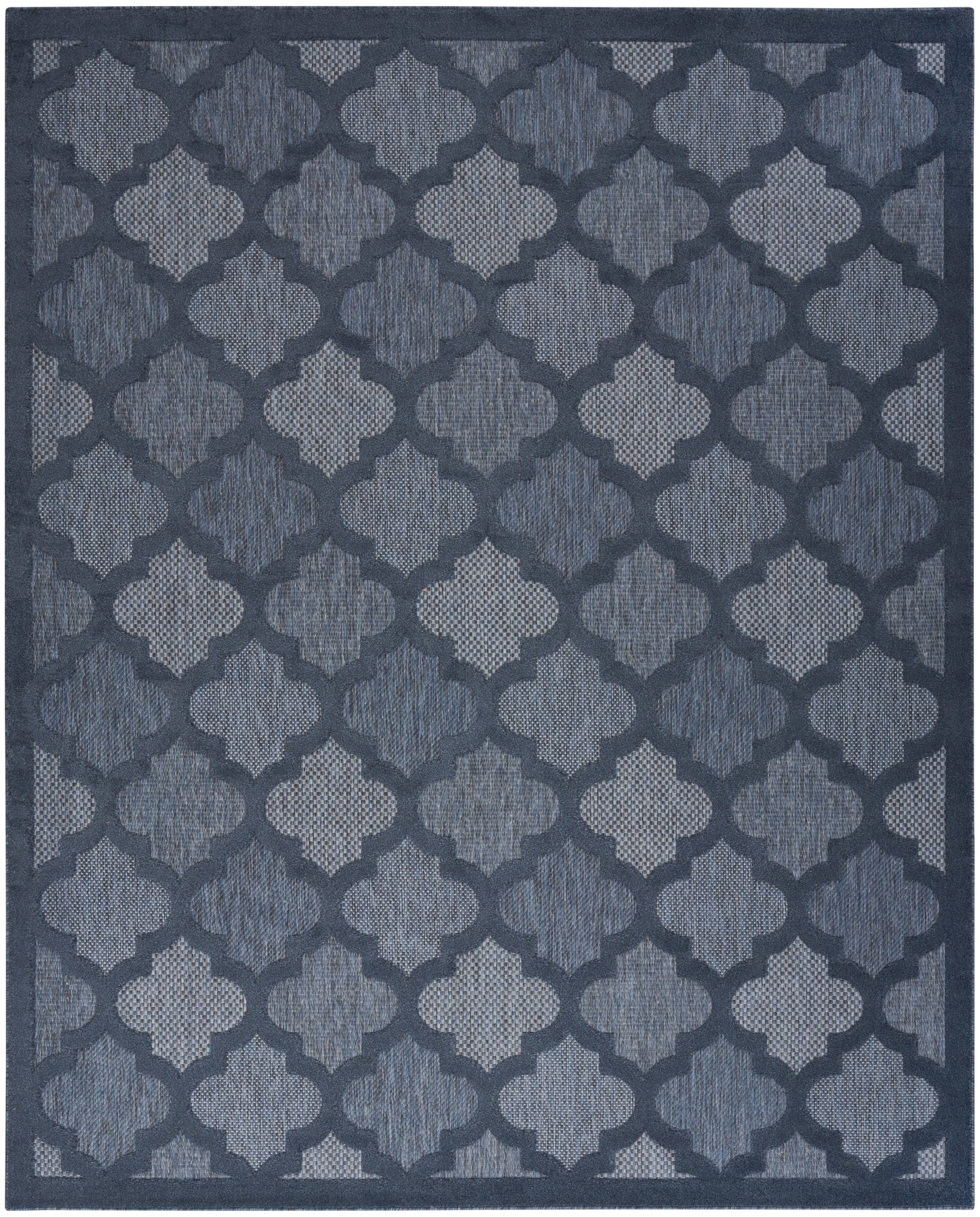 Nourison Home Easy Care NES01 Navy Blue Contemporary Flat Weave Rug