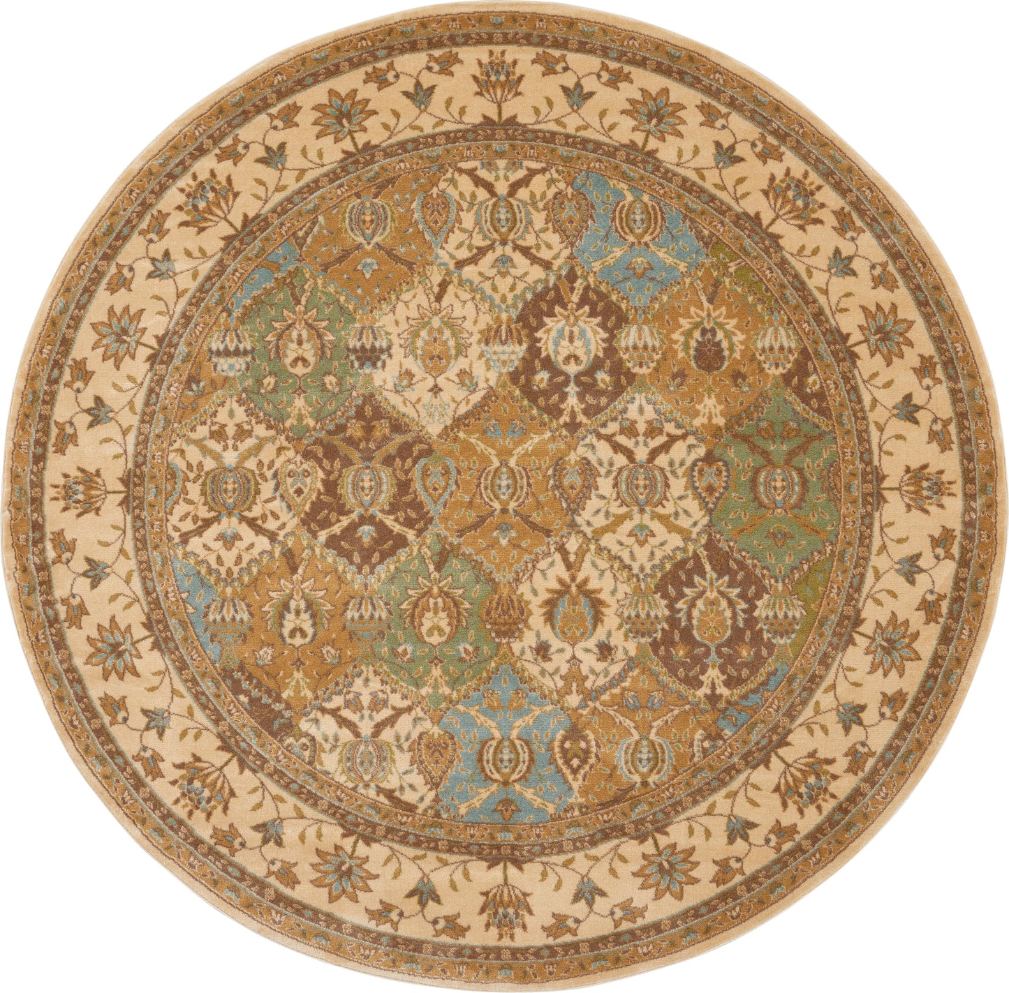 Nourison Home Modesto MDS04 Beige Traditional Power-Loomed Rug