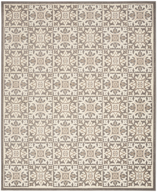 Nourison Home Aloha  Ivory Grey  Contemporary