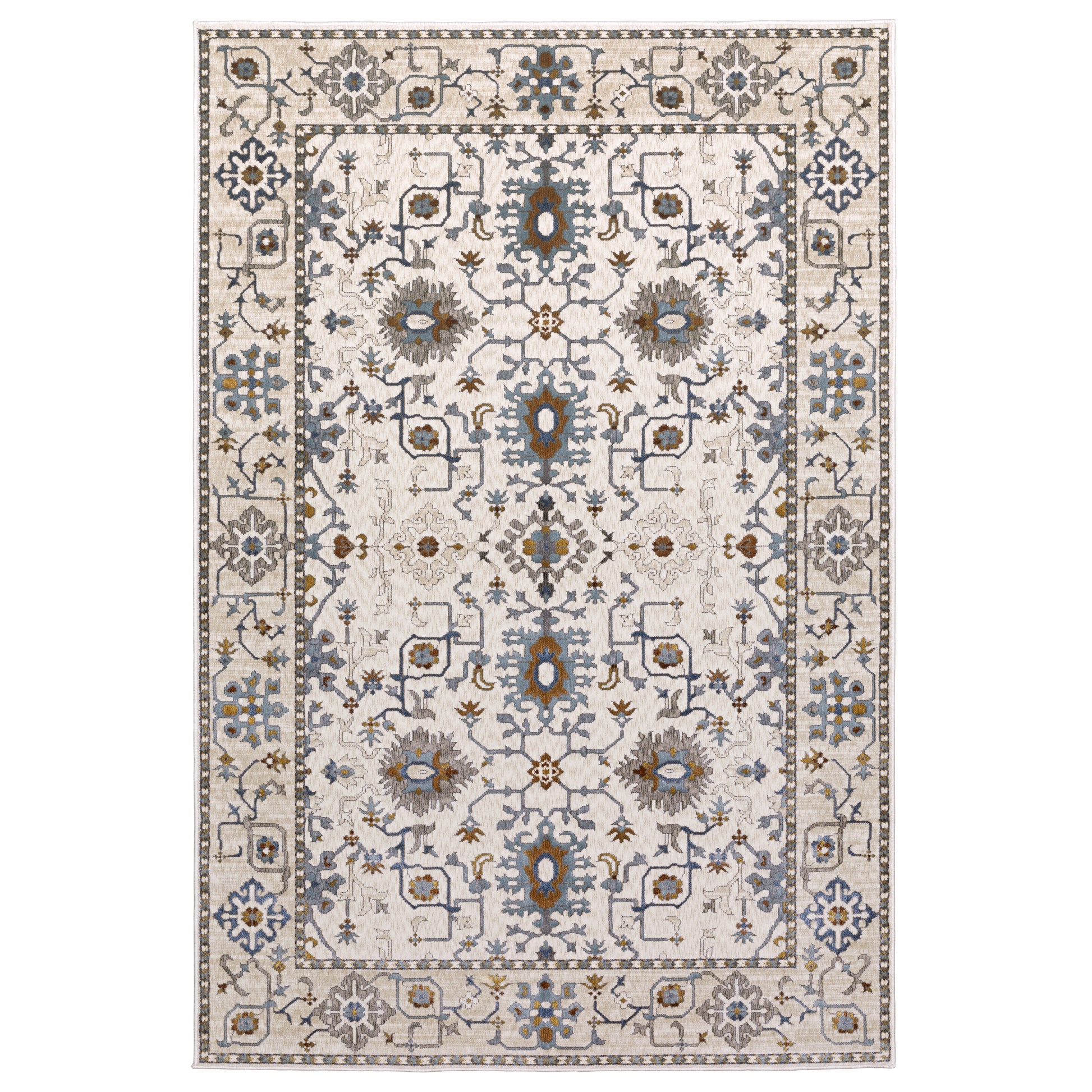 Oriental Weavers Ellington ELL10 Ivory Traditional Power-Loomed Rug