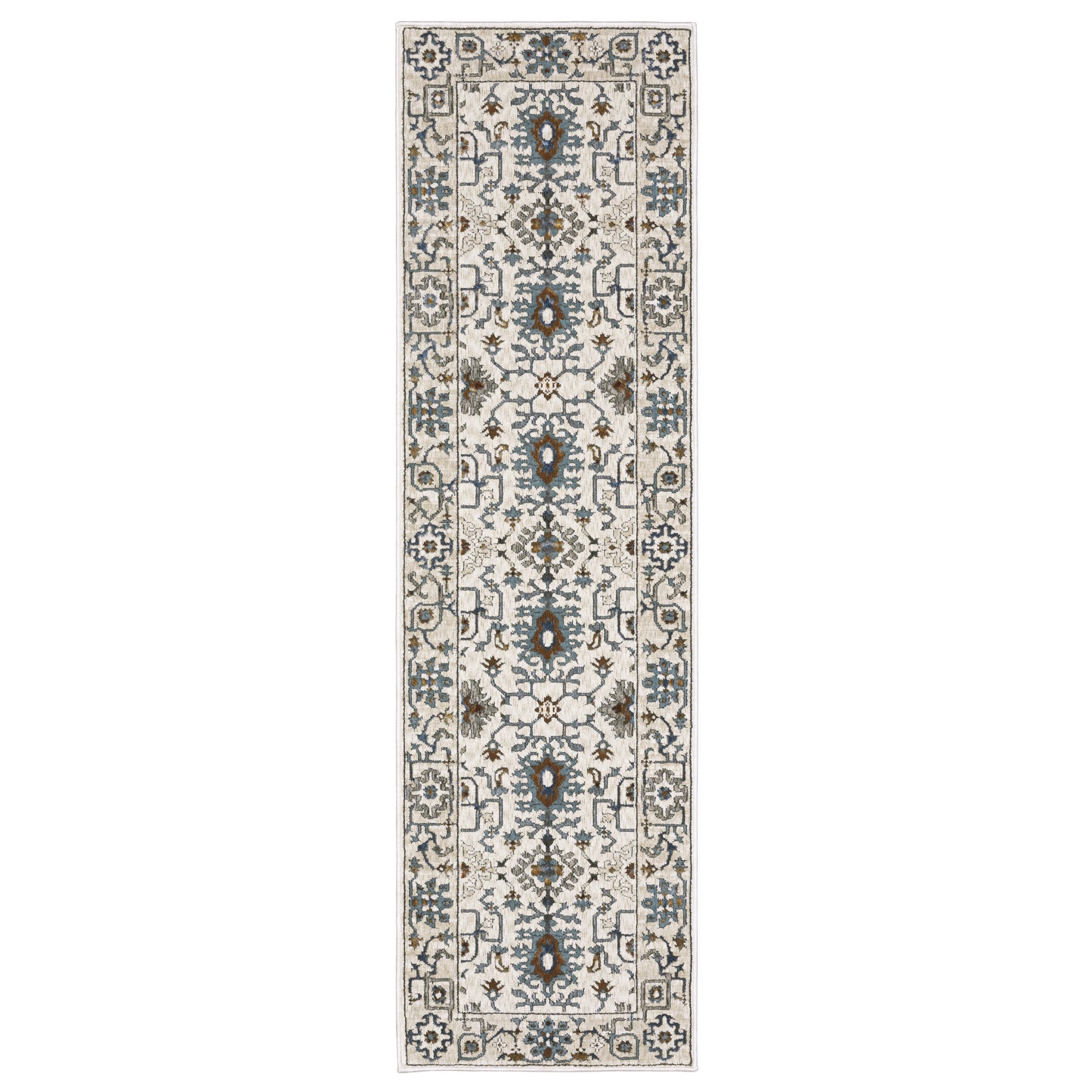 Oriental Weavers Ellington ELL10 Ivory Traditional Power-Loomed Rug