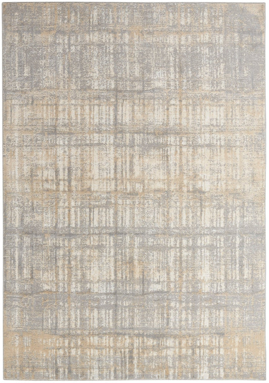 Calvin Klein Ck005 Enchanting ECH05 Grey Ivory Contemporary Machinemade Rug - Rugs - Calvin Klein - Atlanta Designer Rugs