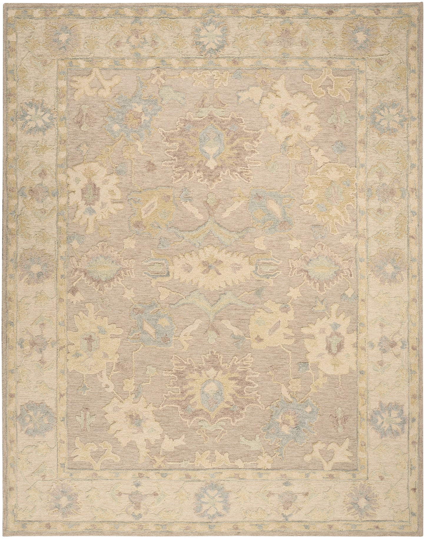 Nourison Home Maison MSO01 Taupe Ivory Traditional Hand Tufted Rug