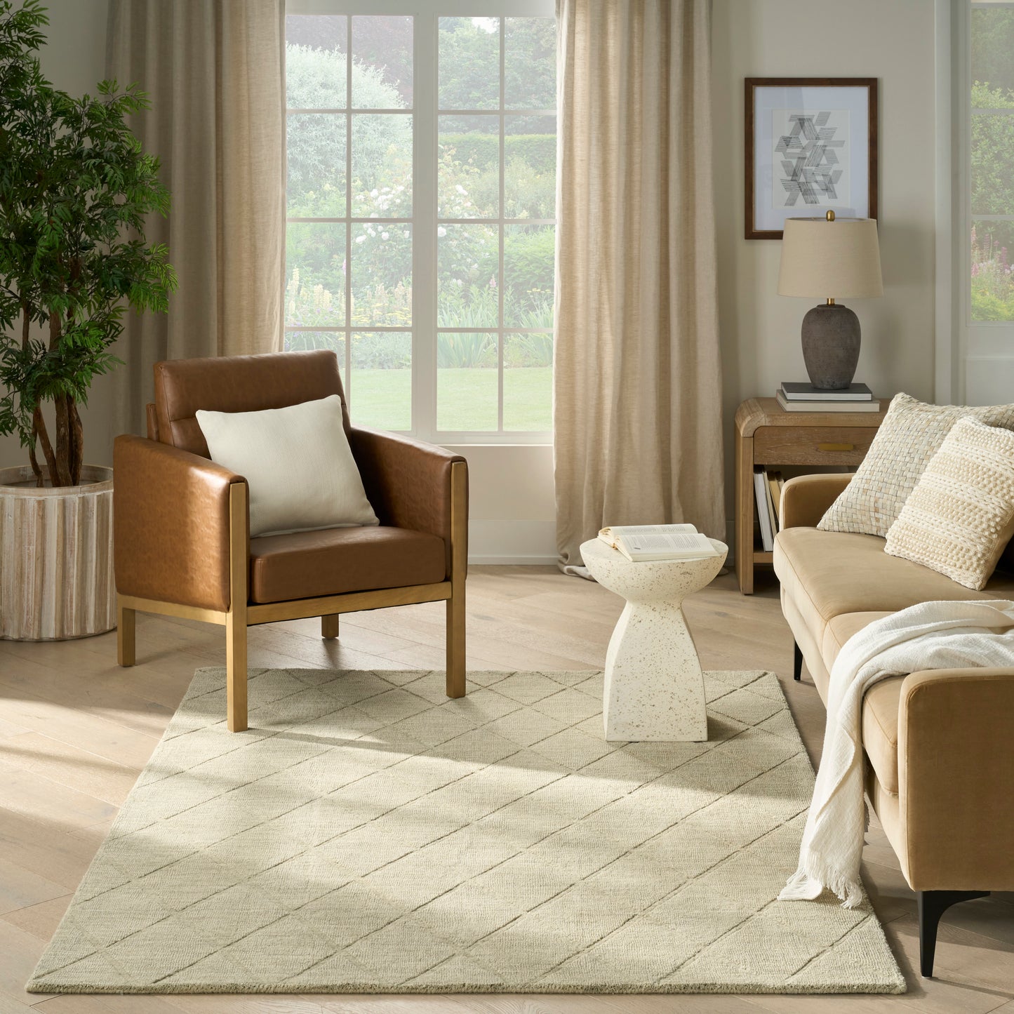 Nourison Home Wool Haven  Sage  Contemporary