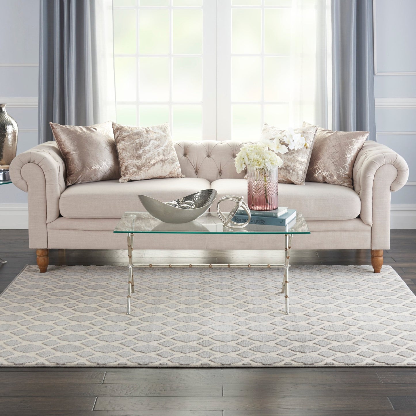 Inspire Me! Home Décor Joli IMHR3 Grey Ivory Contemporary Machinemade Rug - Rugs - Inspire Me! Home Décor - Atlanta Designer Rugs