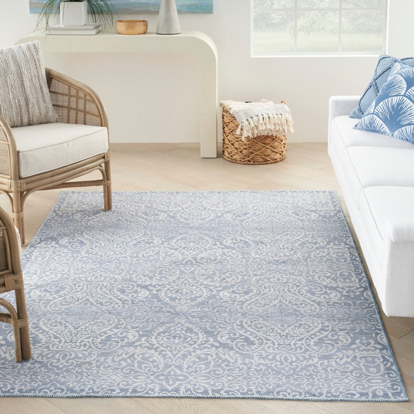 Waverly Washables Collection WAW03 Slate Contemporary Machinemade Rug - Rugs - Waverly - Atlanta Designer Rugs