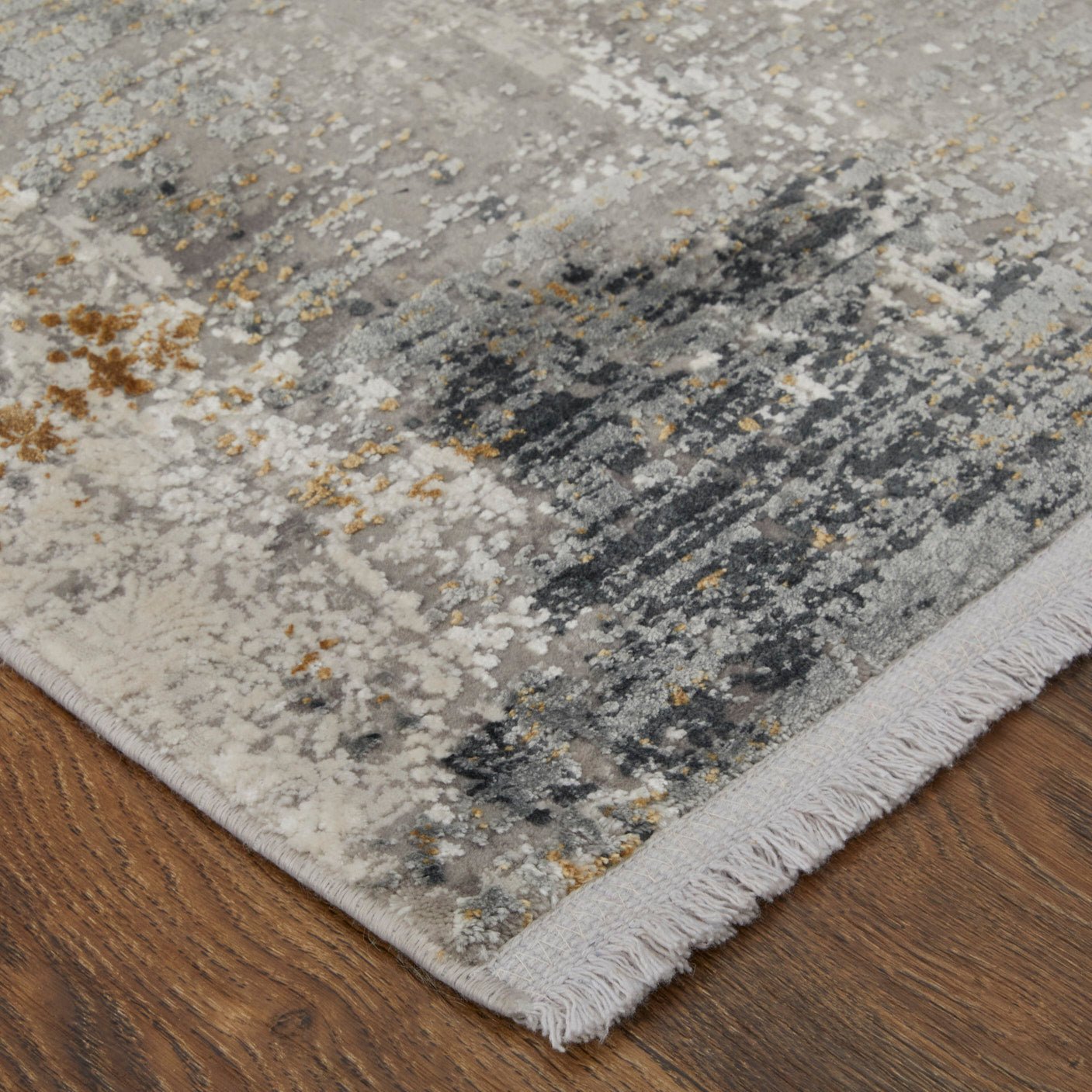 Feizy Cadiz 3892F Light Gray Ivory Modern/Industrial/Luxury & Gla Machine Woven Rug - Rugs - Feizy - Atlanta Designer Rugs