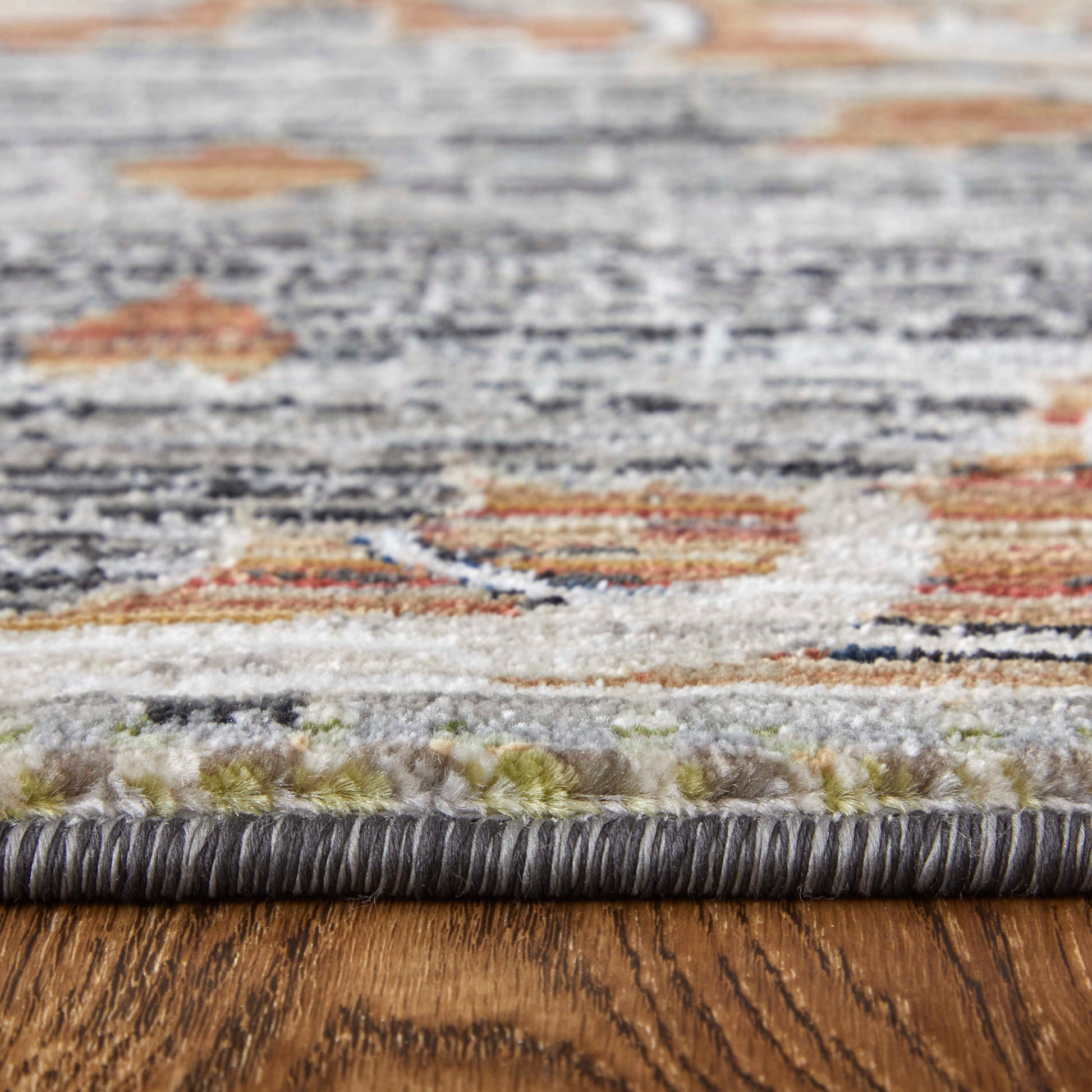 Feizy Melrose 39P2F Gray Rust Transitional/Bohemian & Eclect Machinemade Rug - Rugs - Feizy - Atlanta Designer Rugs