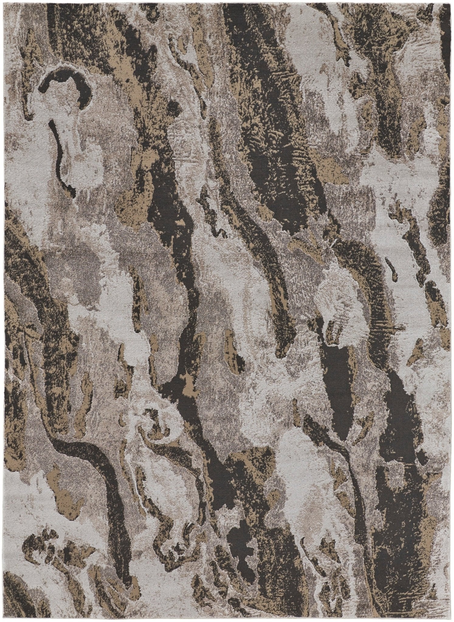 Feizy Vancouver 39FGF Charcoal Beige Modern/Bohemian & Eclectic Rug - Rugs - Feizy - Atlanta Designer Rugs