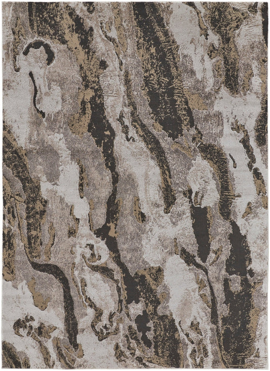 Feizy Vancouver 39FGF Charcoal Beige Modern/Bohemian & Eclectic Rug - Rugs - Feizy - Atlanta Designer Rugs