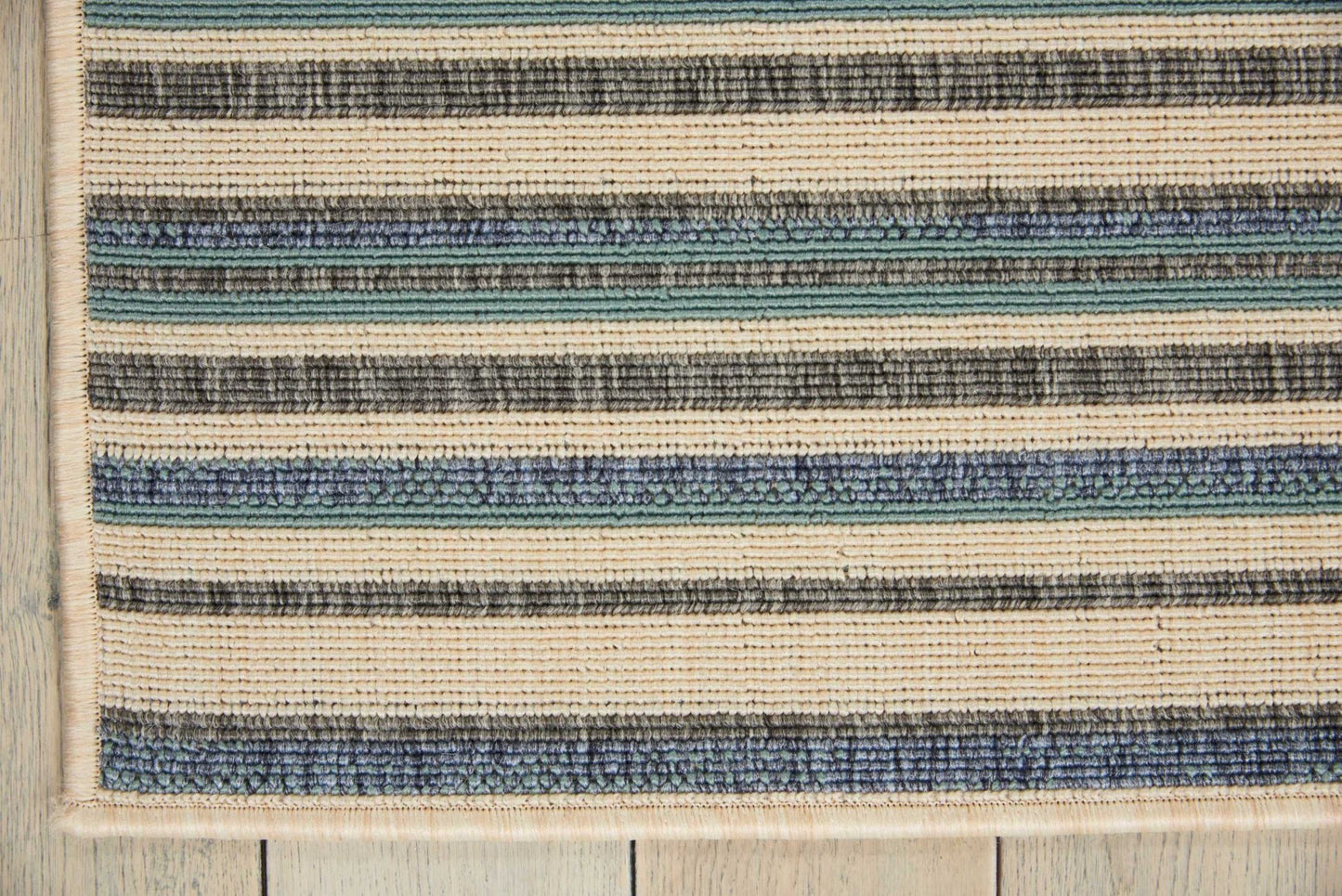 Barclay Butera Lido LID01 Blue Cream Contemporary Flat Weave Rug - Rugs - Barclay Butera - Atlanta Designer Rugs