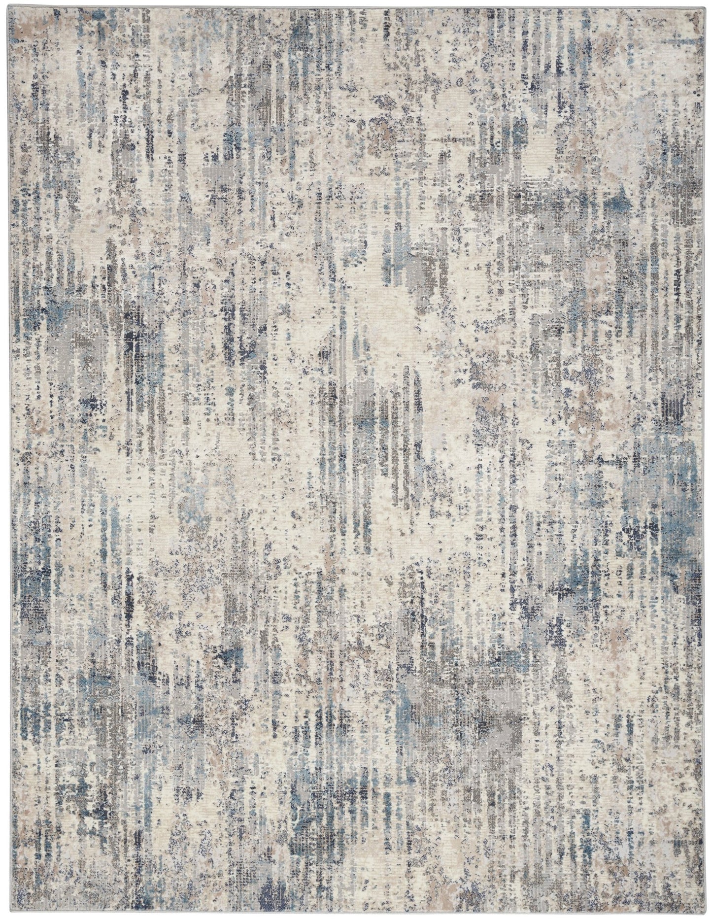 Calvin Klein CK022 Infinity IFN04 Ivory Grey Blue Contemporary Machinemade Rug - Rugs - Calvin Klein - Atlanta Designer Rugs