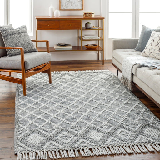 Surya Fleur FLE-2300 Slate Global Woven Rug