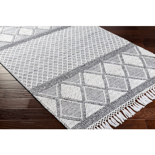 Surya Fleur FLE-2307 White Global Woven Rug