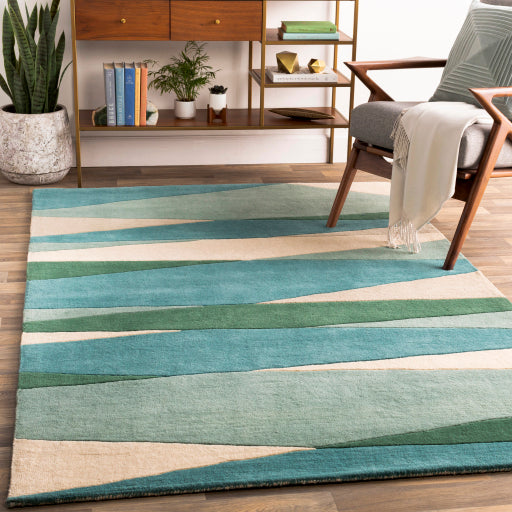 Surya Forum FM-7204 Seafoam Modern Tufted Rug