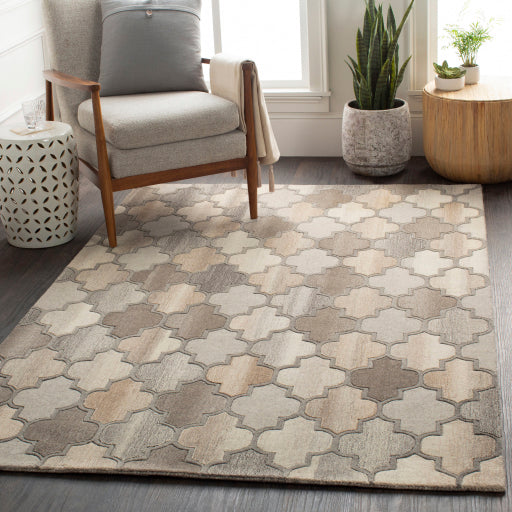 Surya Forum FM-7208 Charcoal Cottage Tufted Rug