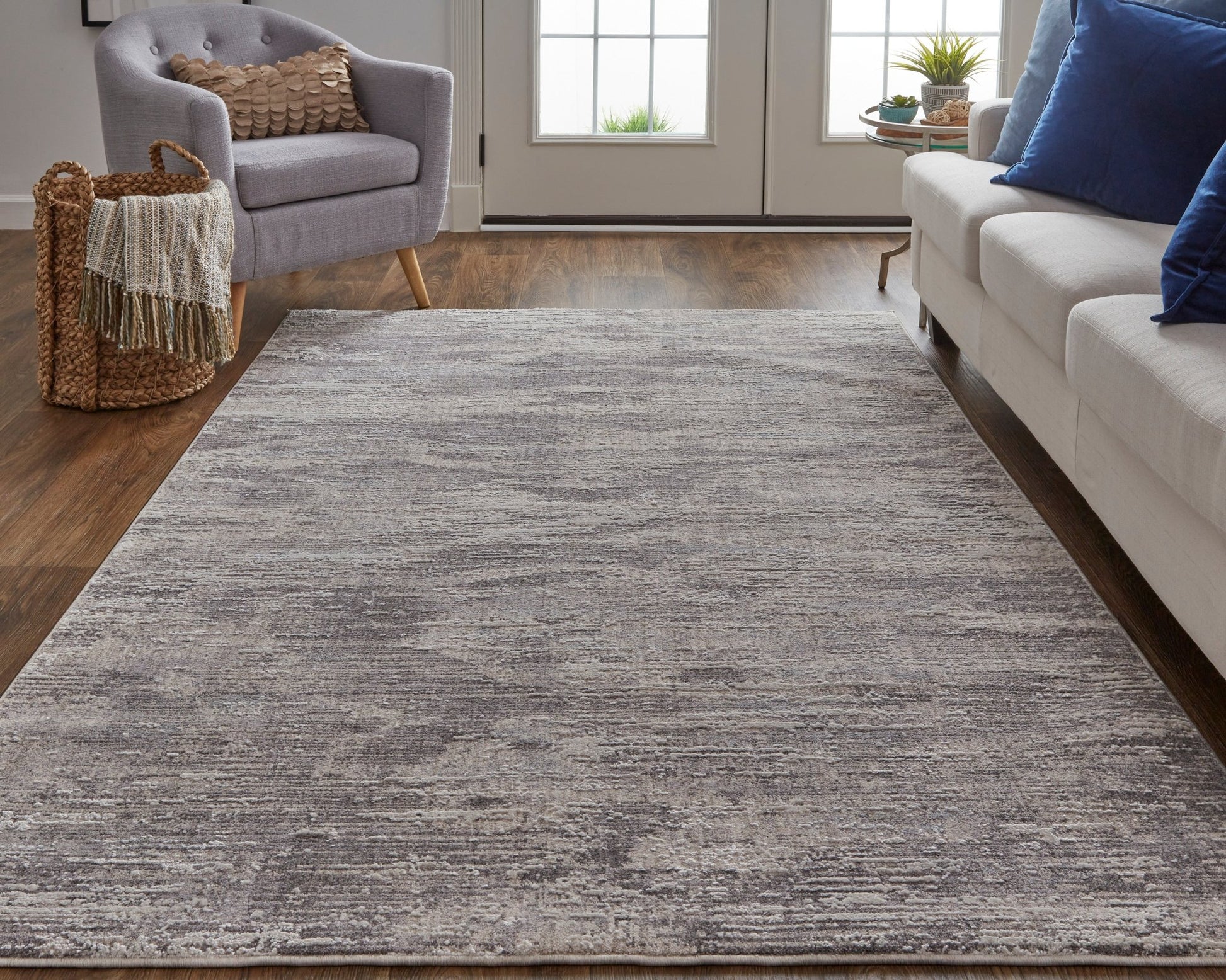 Feizy Lennon 39FYF Gray Transitional/Casual/Industrial Machine Woven Rug - Rugs - Feizy - Atlanta Designer Rugs