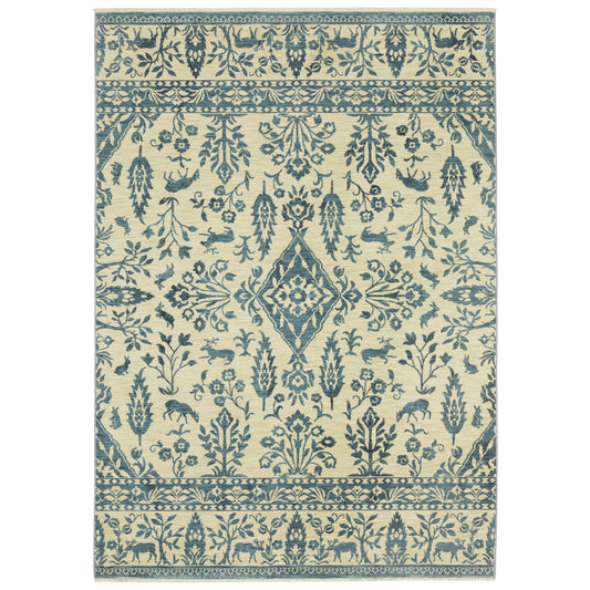 Oriental Weavers Francesca FR08H Blue Casual Power-Loomed Rug