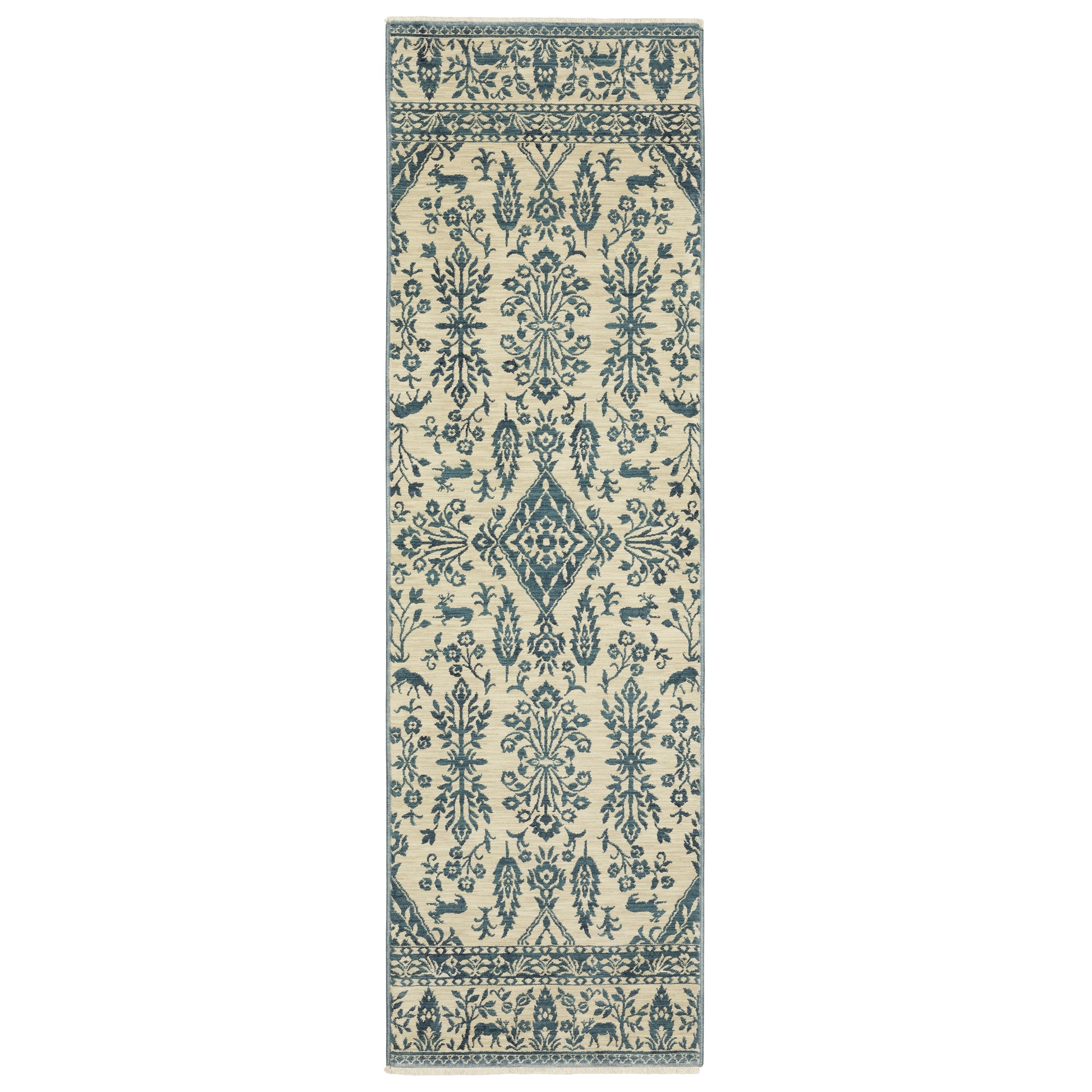 Oriental Weavers Francesca FR08H Blue Casual Power-Loomed Rug