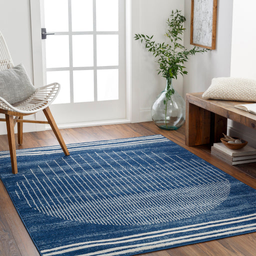 Surya Floransa FSA-2371 Dark Blue Modern Machinemade Rug