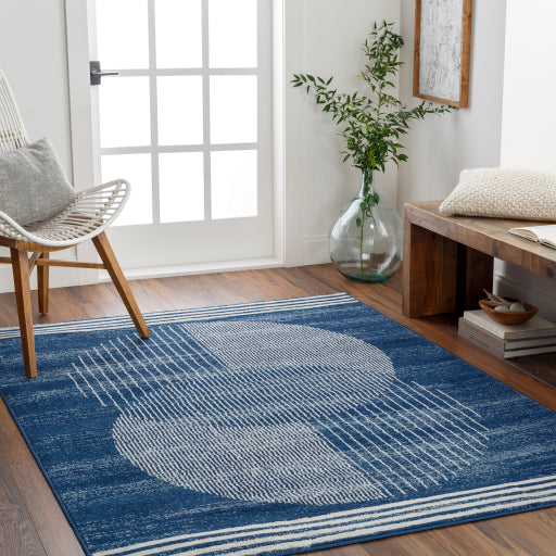 Surya Floransa FSA-2380 Dark Blue Modern Machinemade Rug