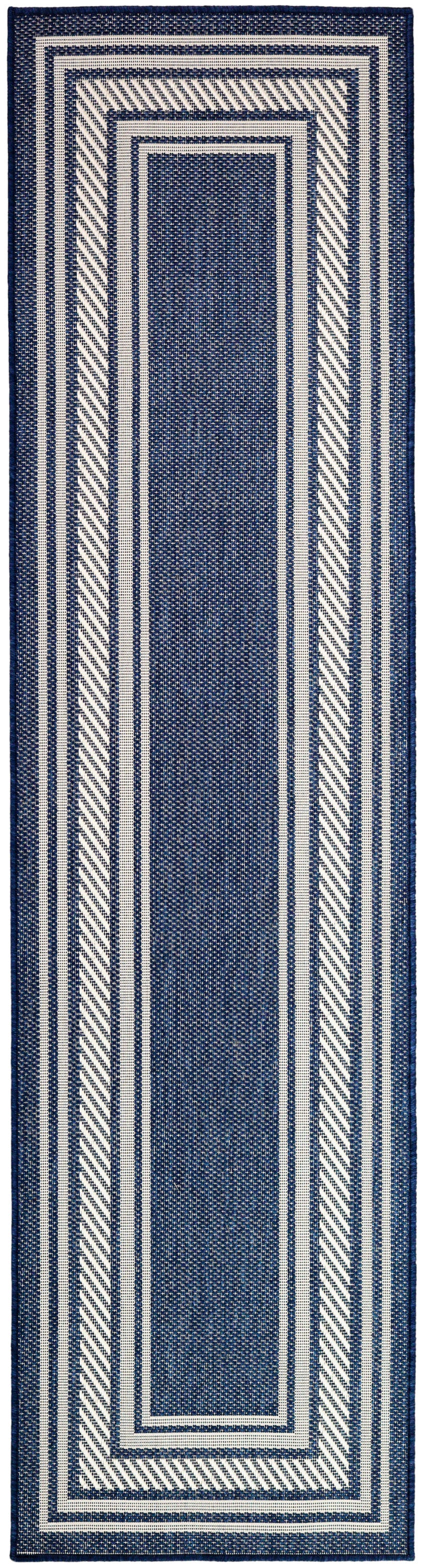 Nourison Home Horizon Indoor/Outdoor HOZ03 Navy Contemporary Power-loomed Rug