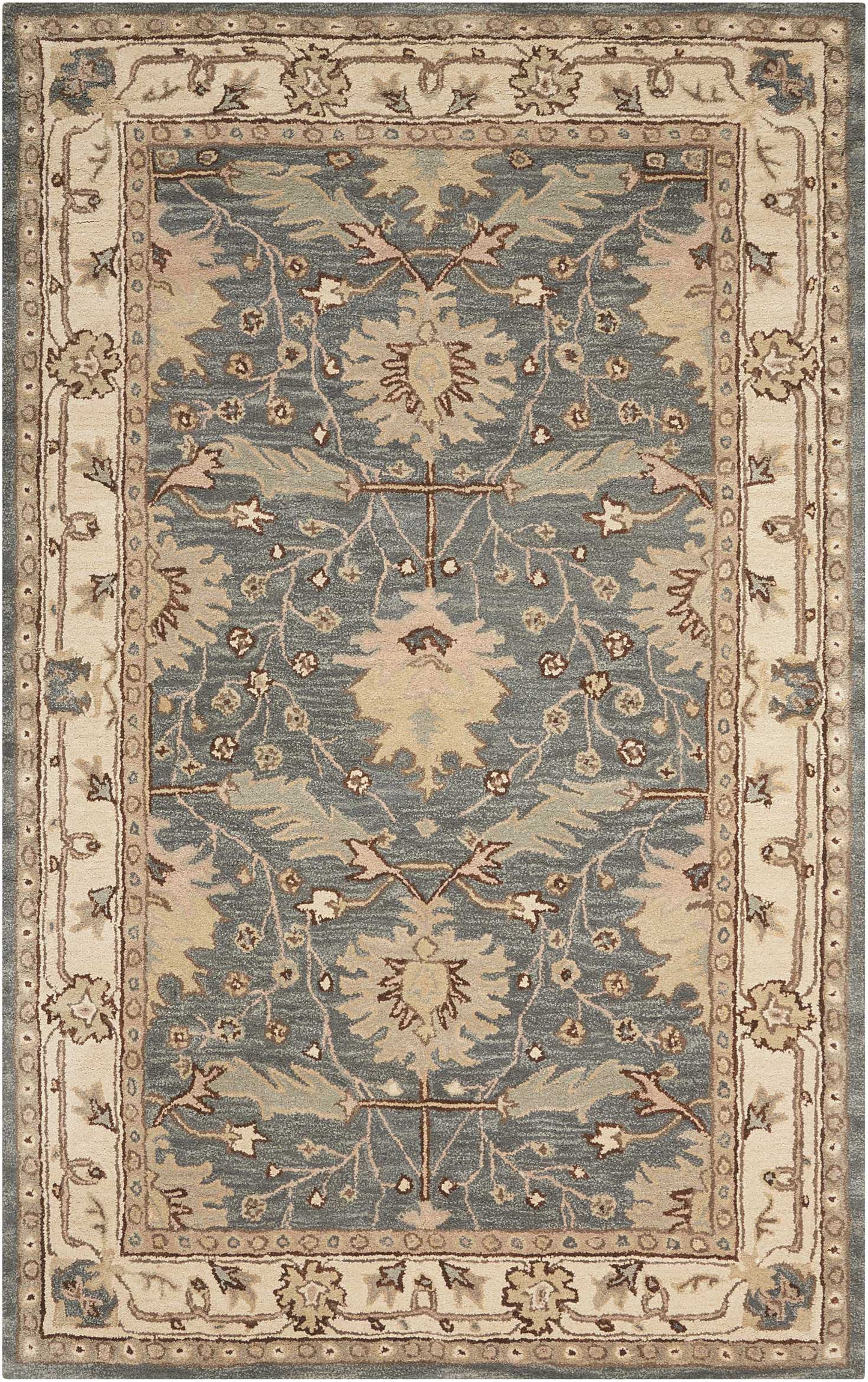 Nourison Home India House IH75 Blue Traditional Tufted Rug