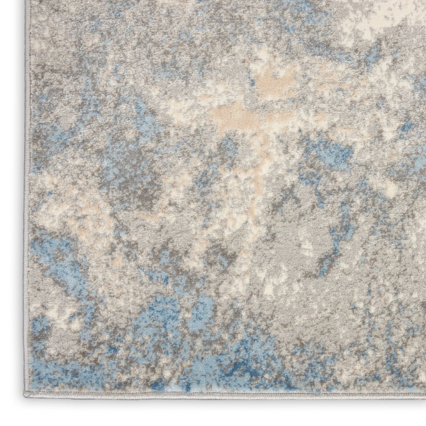 Inspire Me! Home Décor Joli IMHR1 Ivory Blue Contemporary Machinemade Rug - Rugs - Inspire Me! Home Décor - Atlanta Designer Rugs