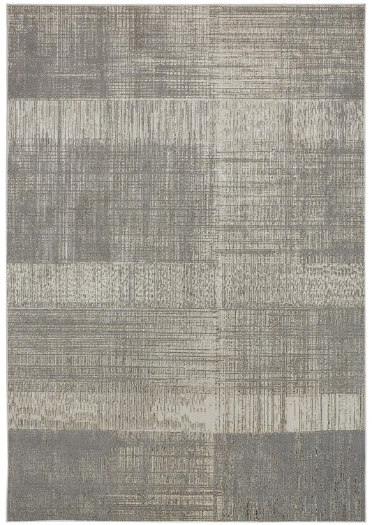 Feizy Aura 3736F Gold Beige Modern/Casual/Industrial Machine Woven Rug - Rugs - Feizy - Atlanta Designer Rugs