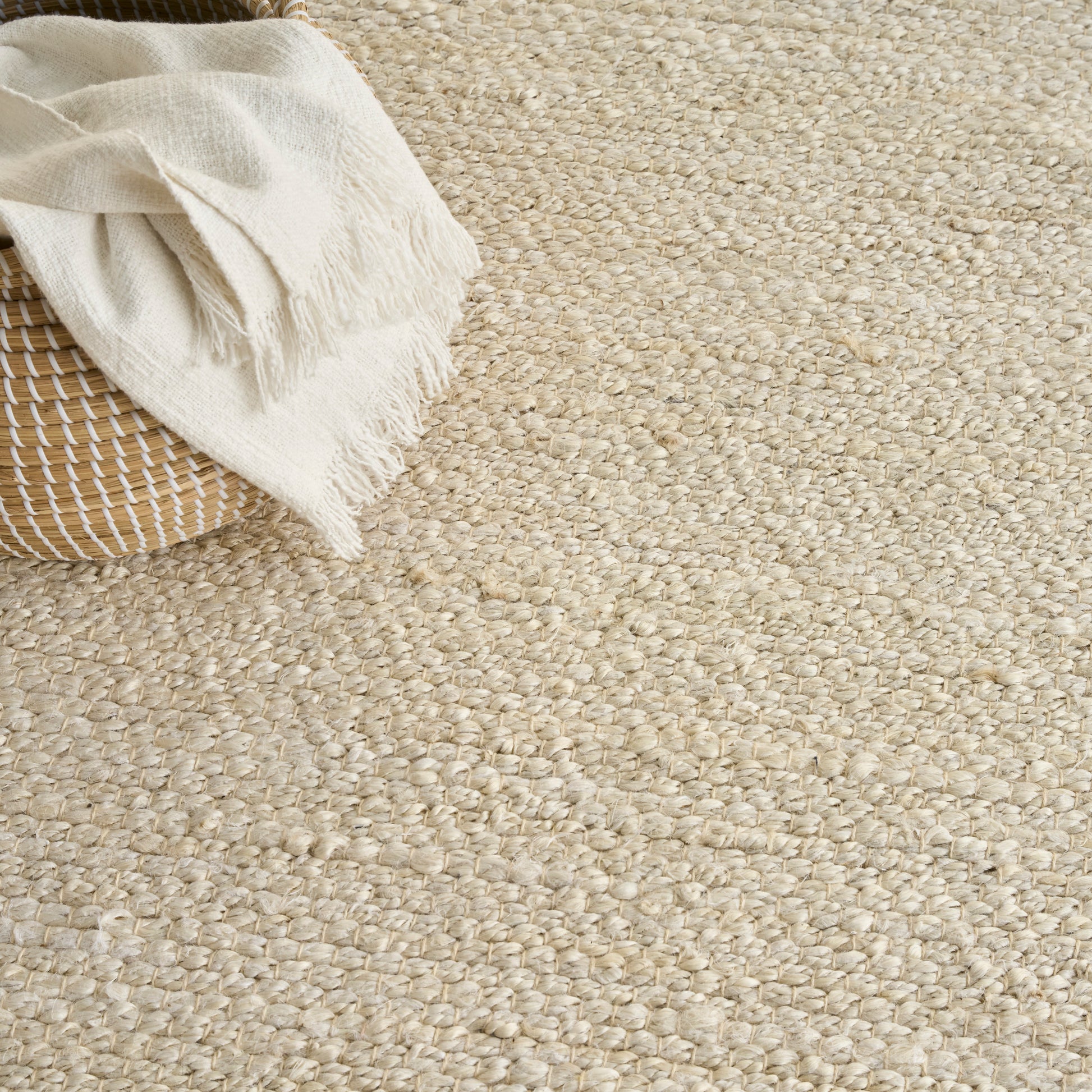 Nourison Home Natural Jute  Ivory  Contemporary