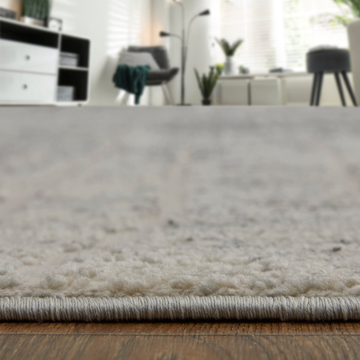 Feizy Kano 39LIF Ivory Gray Transitional/Industrial/Casual Rug - Rugs - Feizy - Atlanta Designer Rugs