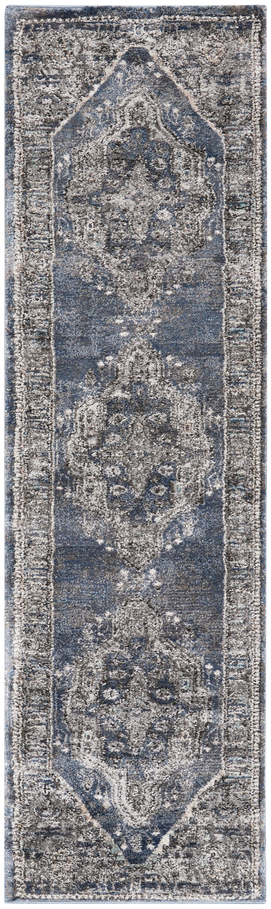 Nourison Home American Manor AMR02 Blue Traditional Power-Loomed Rug