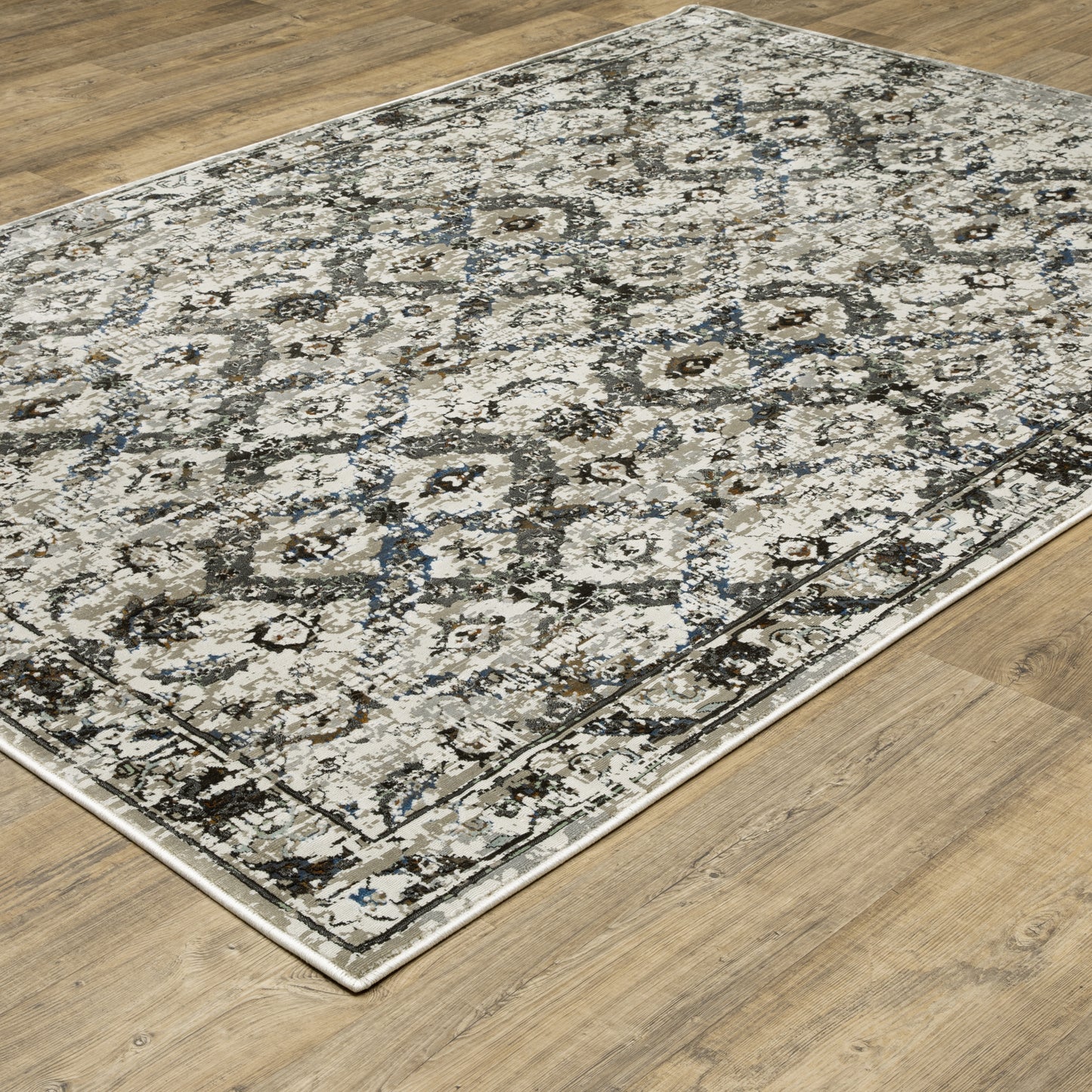 Oriental Weavers Gemini 1003E Charcoal Traditional Power-Loomed Rug