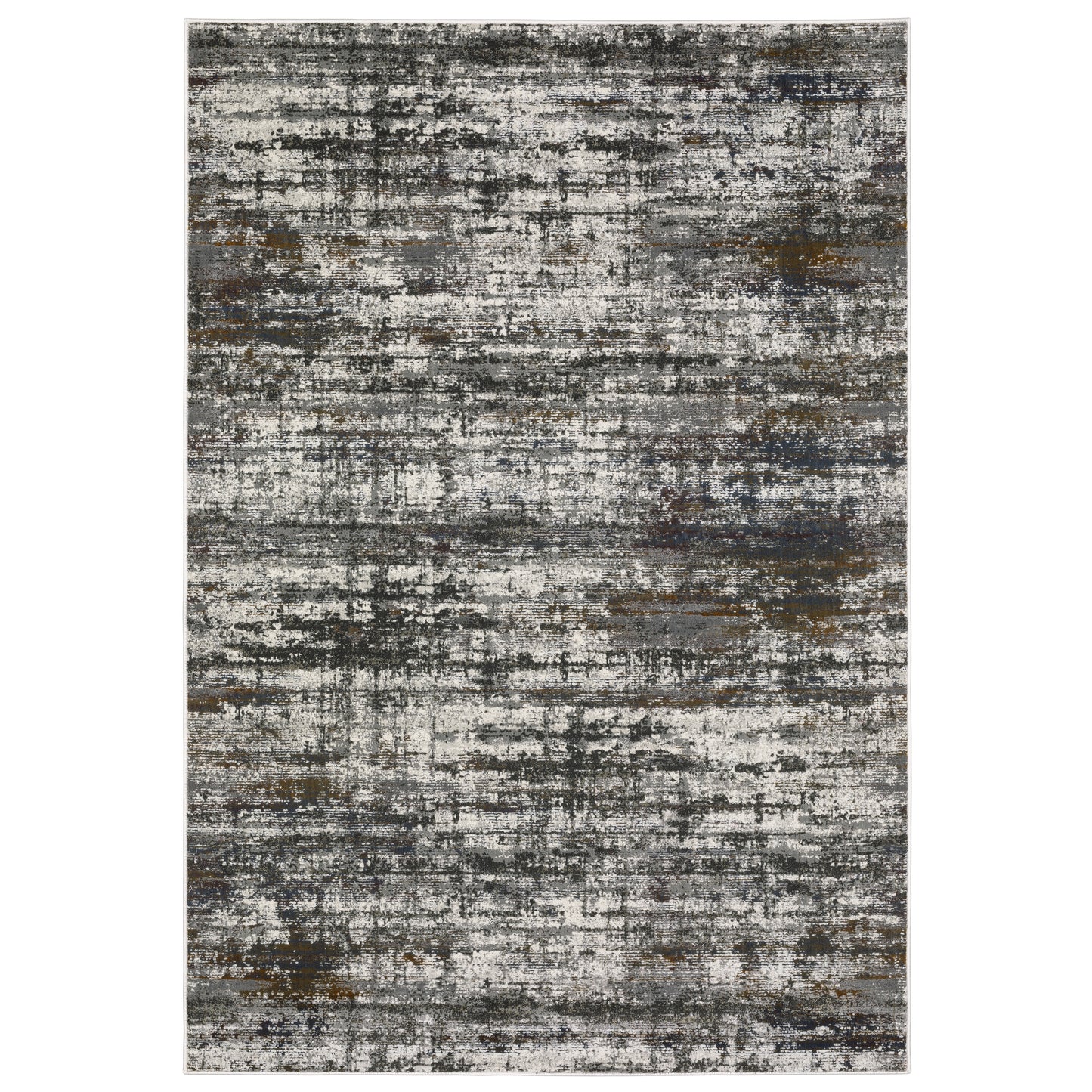 Oriental Weavers Gemini 4151U Charcoal Grey Casual Power-Loomed Rug