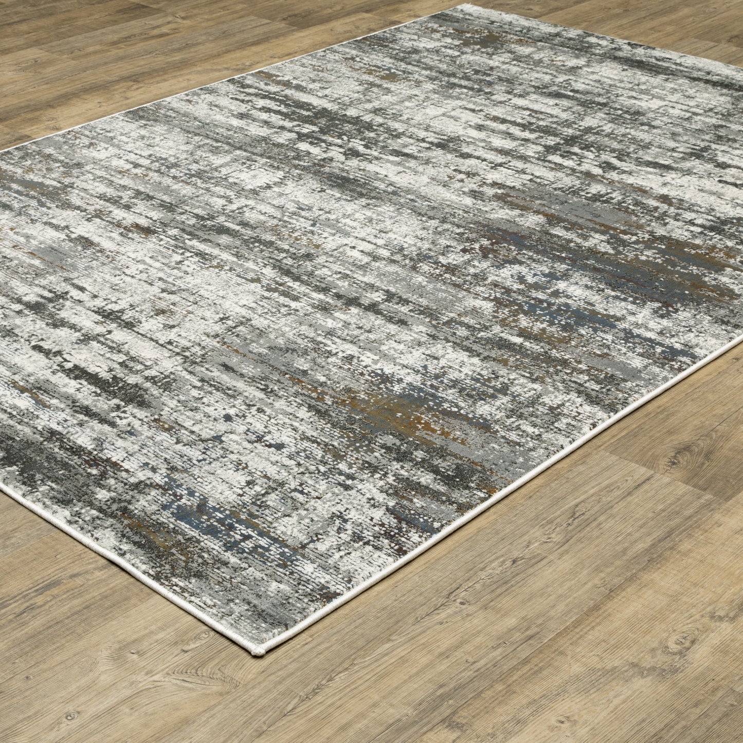 Oriental Weavers Gemini 4151U Charcoal Grey Casual Power-Loomed Rug