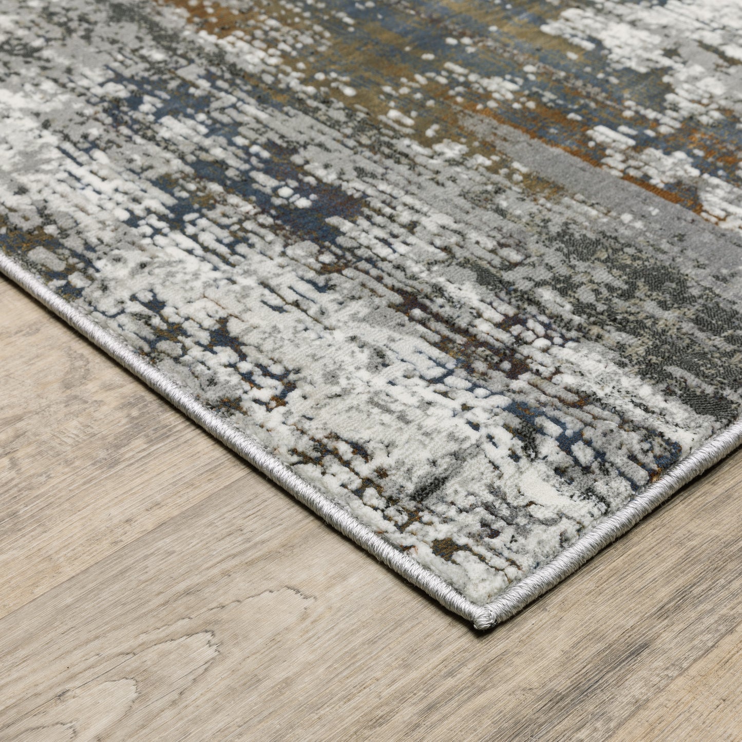 Oriental Weavers Gemini 4151U Charcoal Grey Casual Power-Loomed Rug