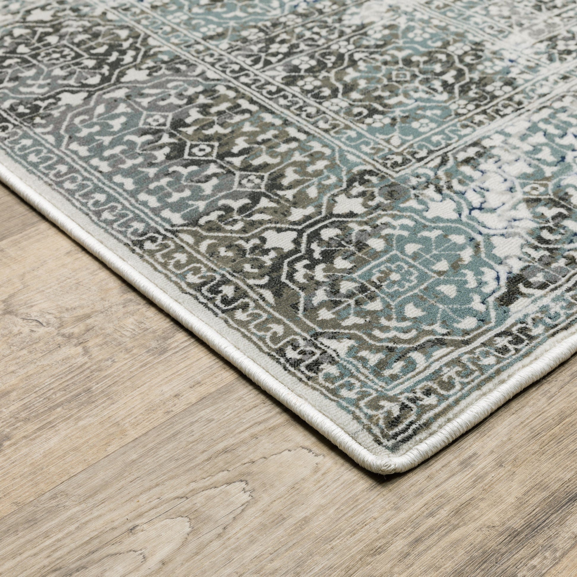 Oriental Weavers Gemini 4153F Grey Casual Power-Loomed Rug