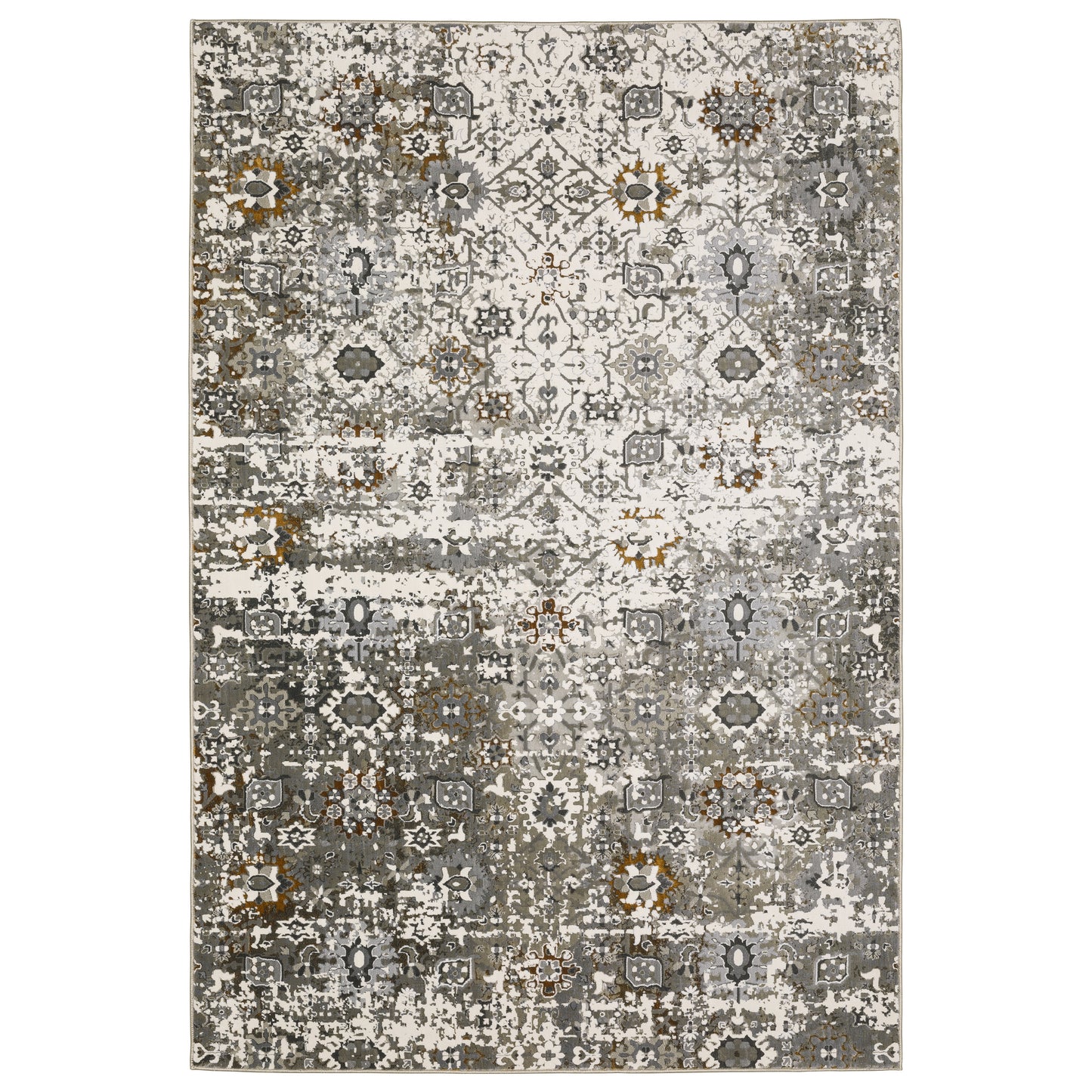 Oriental Weavers Gemini 5501J Ivory Multi Casual Power-Loomed Rug