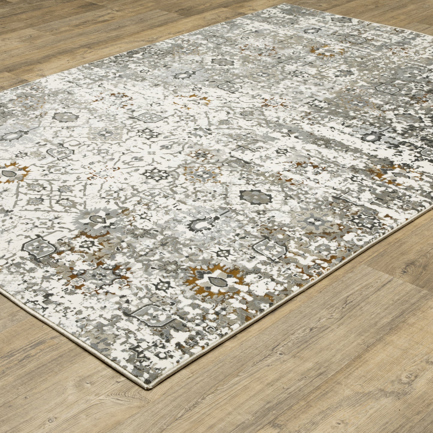 Oriental Weavers Gemini 5501J Ivory Multi Casual Power-Loomed Rug