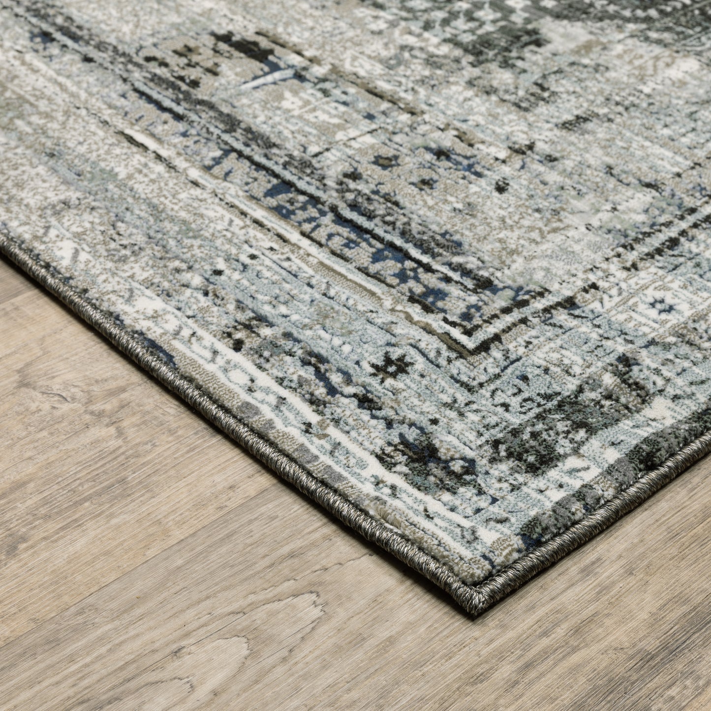 Oriental Weavers Gemini 070N2 Charcoal Traditional Power-Loomed Rug