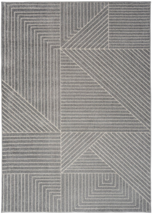 Calvin Klein Ck023 Balance BLN01 Grey Ivory Contemporary Machinemade Rug - Rugs - Calvin Klein - Atlanta Designer Rugs