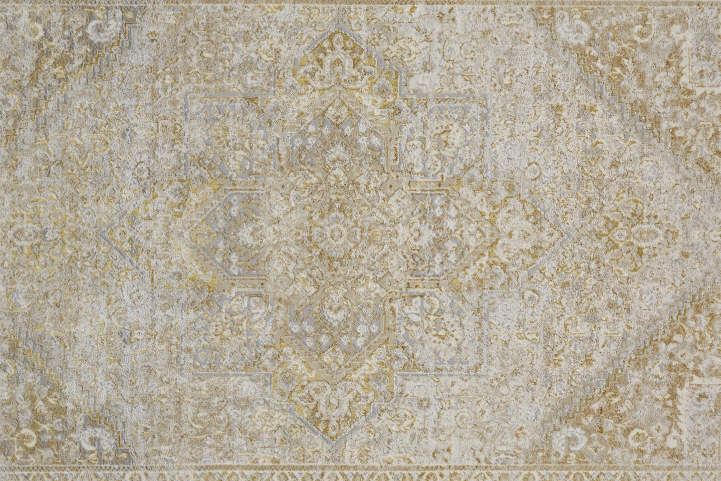 Feizy Aura 3734F Brown Gold Modern/Classic/Persian Machine Woven Rug - Rugs - Feizy - Atlanta Designer Rugs