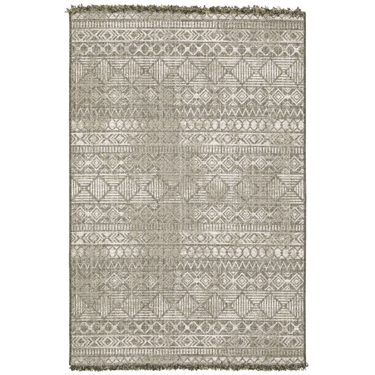 Oriental Weavers Gillian 4925A Beige Black Casual Power-Loomed Rug