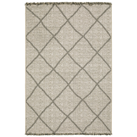 Oriental Weavers Gillian 4926A Beige Black Casual Power-Loomed Rug