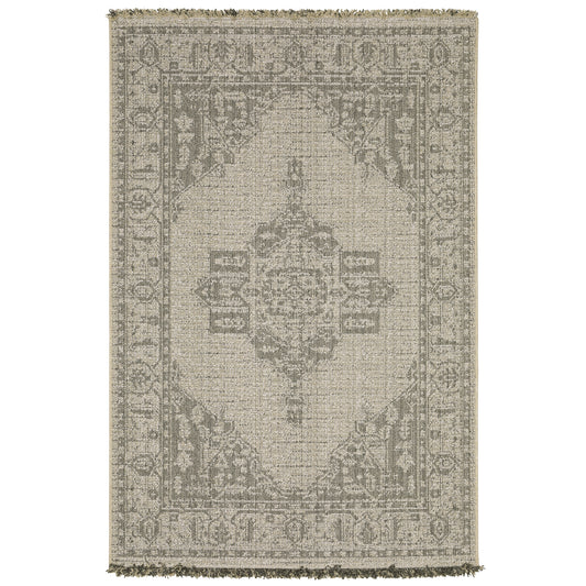 Oriental Weavers Gillian 5094X Beige Black Casual Power-Loomed Rug