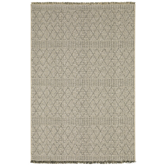 Oriental Weavers Gillian 5560J Beige Black Casual Power-Loomed Rug