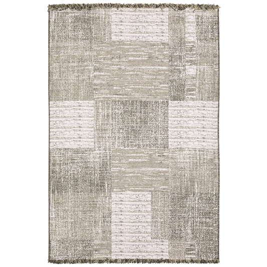 Oriental Weavers Gillian 081V4 Beige Black Casual Power-Loomed Rug